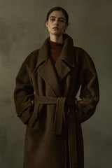 Waist-Lapel Reversible Duffle Coat