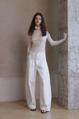 High Neck Slim Base Shirt