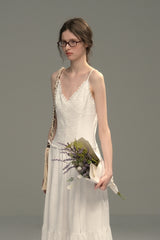 Sparkling Lace Patchwork Slip Dress
