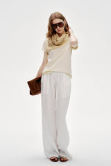 Lazy Wide-Leg Mop Pants