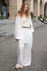 Vintage Loose Fit Embroidered Shirt