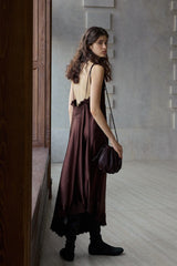 Wrinkled Lace Camisole Dress