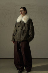 Fur Collar Hooded Parka