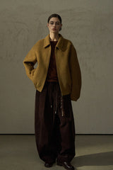 Loose Lapel Tweed Jacket