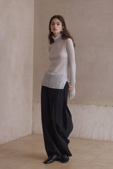 High Neck Slim Base Shirt