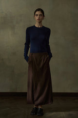 Layered Overlap Long Skirt