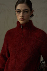 Half-Zip Turtleneck Sweater