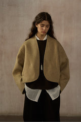 Cocoon Cropped Reversible Jacket