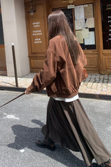 Flowy High-Waist Drape Skirt