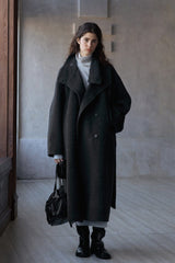 Stand-Up Collar Reversible Tweed Jacket