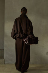 Stand-Up Collar Drawstring Short Jacket