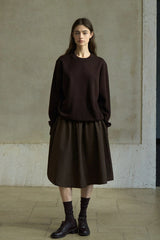 Minimalist Crew Neck Knitted Base Layer