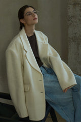 Wide-Shoulder Vintage Blazer
