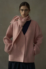 Rabbit Ear Scarf Reversible Jacket