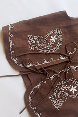 Three-Dimensional Embroidery V-Neck Vest Top