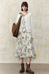 U-Neck Loose Cardigan