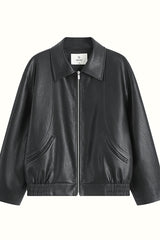 Retro Modern Loose Leather Jacket