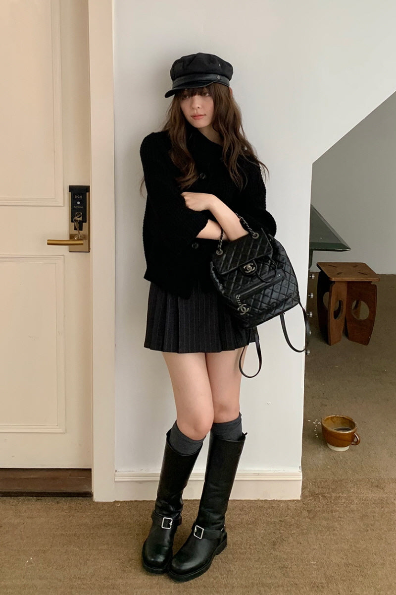 Vintage Knit Short Cardigan