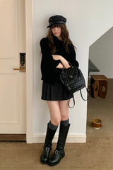 Vintage Knit Short Cardigan
