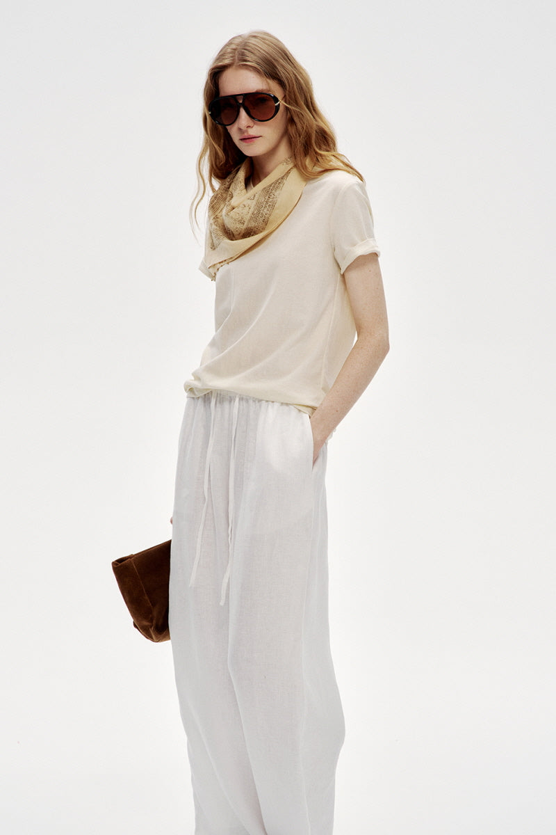 Lazy Wide-Leg Mop Pants