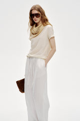 Lazy Wide-Leg Mop Pants