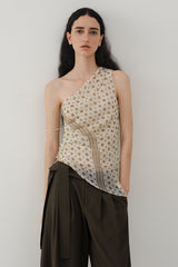 Asymmetric Slanted Shoulder Top
