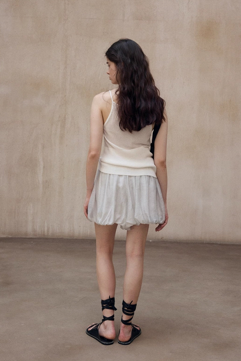 Pleated Bubble Shorts