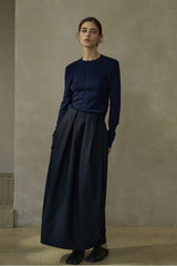 Three-Dimensional Pleated Flower Bud Skirt