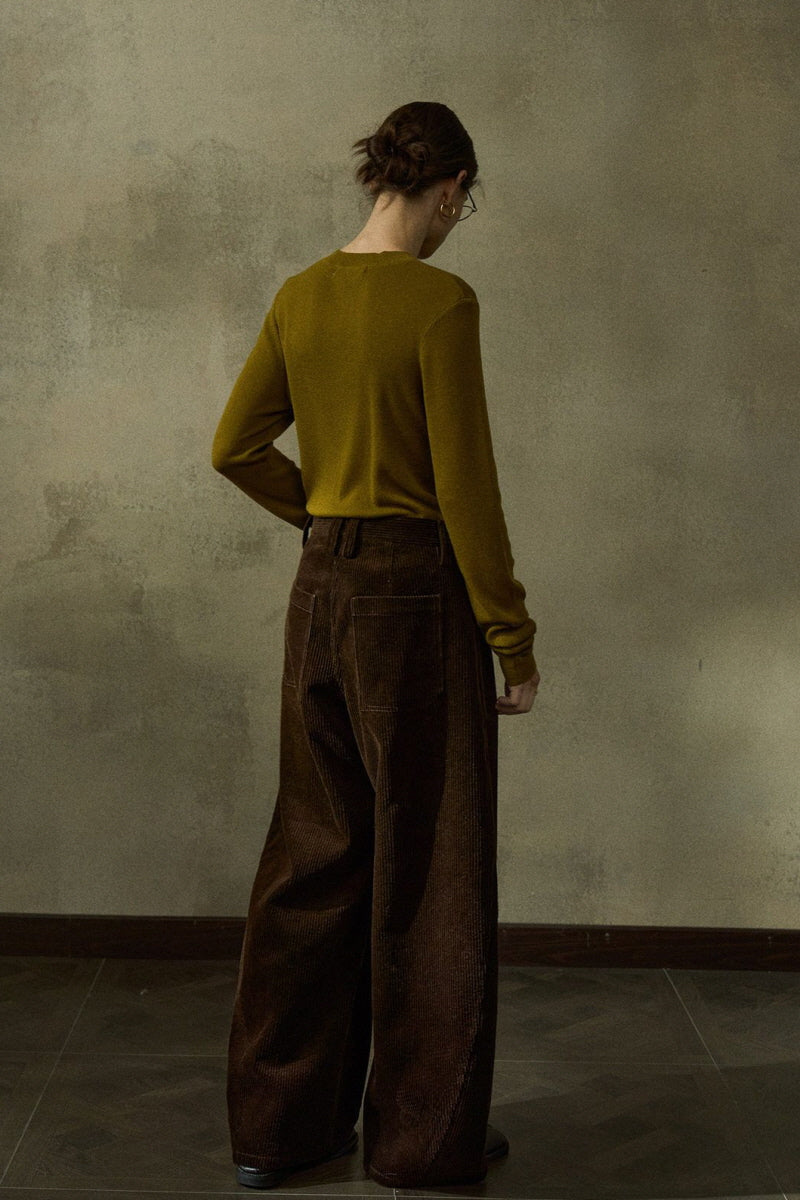 Classic Wide-Leg Slacks