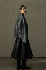 Reversible Cropped Duffle Coat