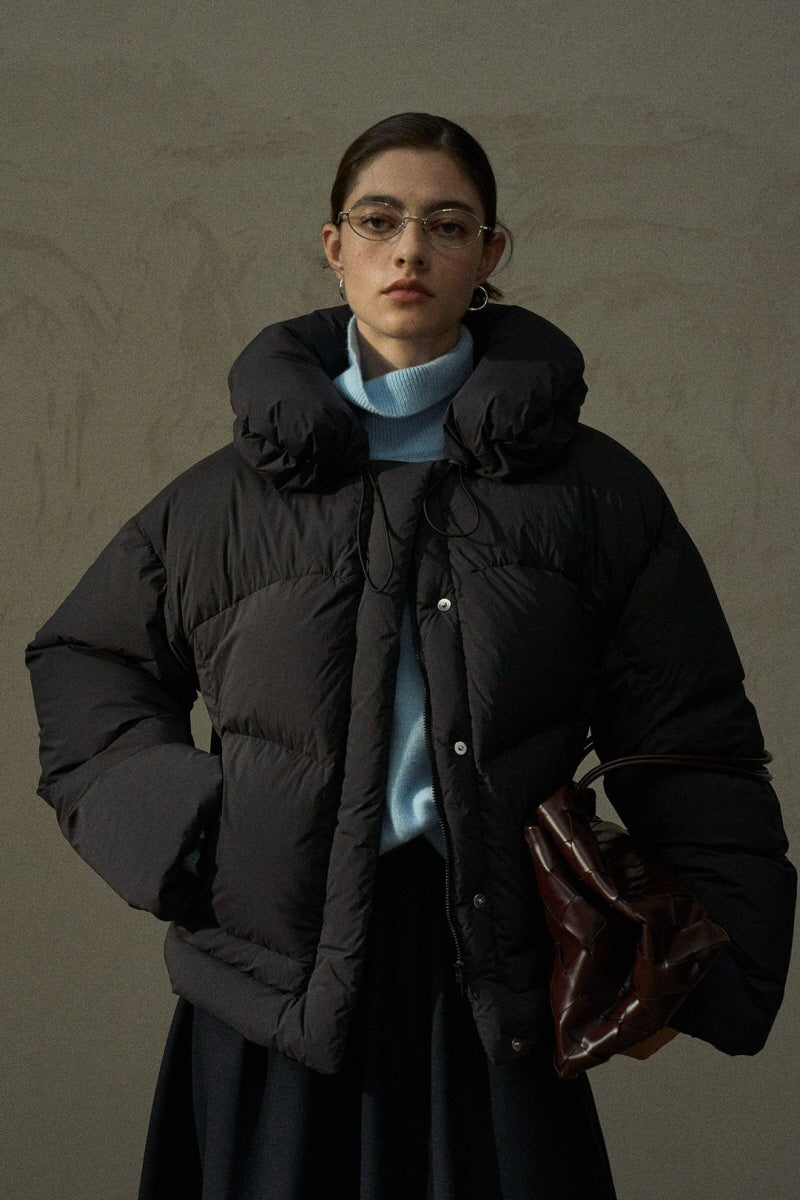 Detachable Bud-Collar Puffer Jacket
