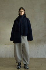 Crew Neck Short Jacket
