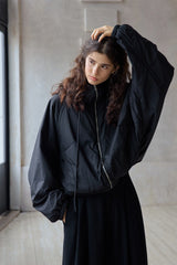 Simple Silhouette Hooded Jacket
