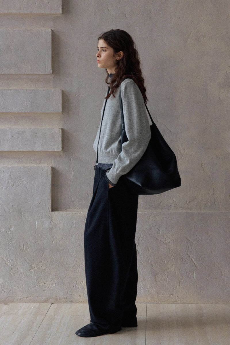 Wide-Leg Banana Pants