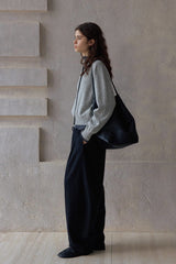Wide-Leg Banana Pants