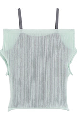 One-Shoulder Off-Shoulder Knit Two-Piece Top