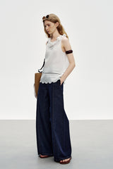 Three-Dimensional Petal Vest Top