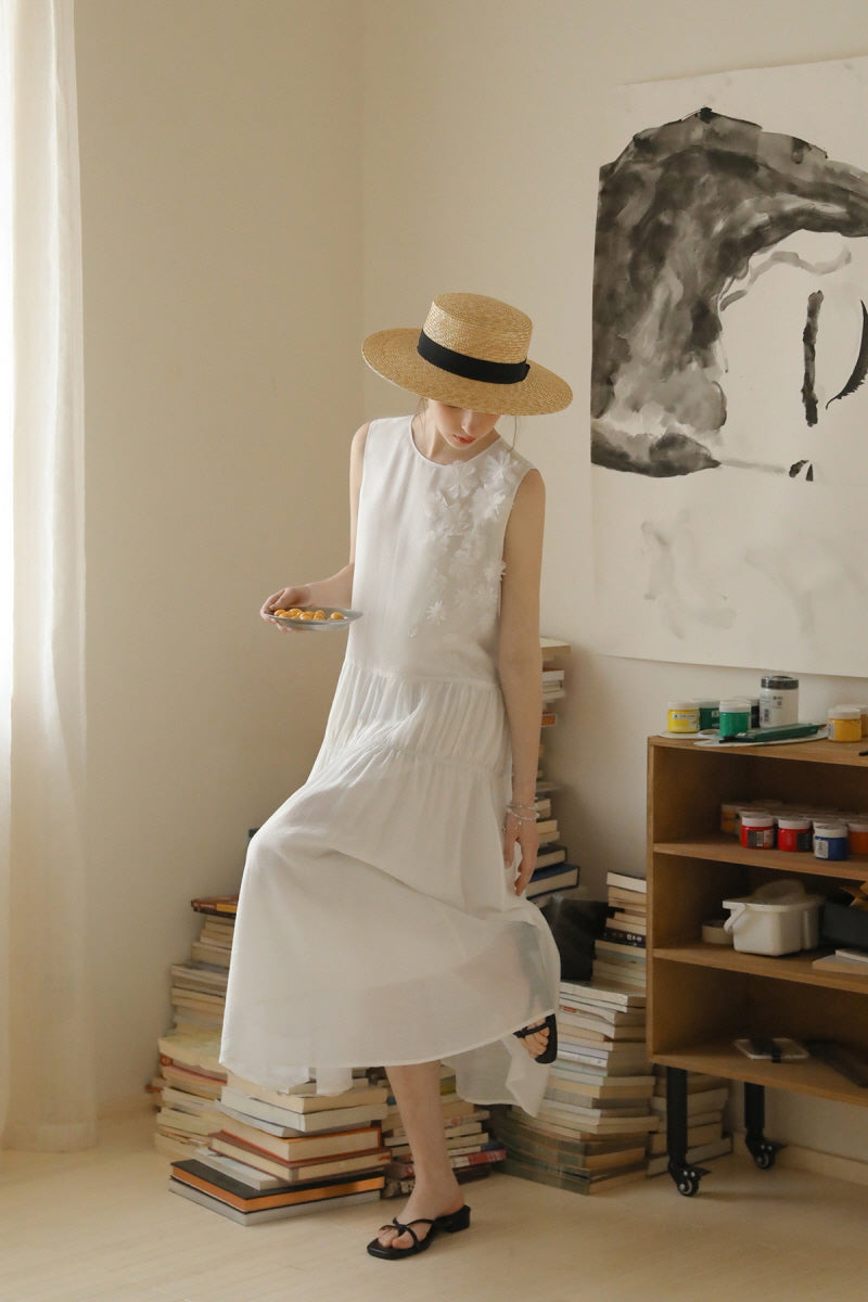 Three-Dimensional Flower Cake Dress