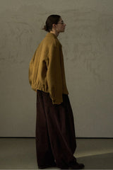 Loose Lapel Tweed Jacket