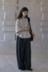 Lazy Loose Mid-Sleeve Pullover
