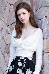 V-Neck Twist Slim Top
