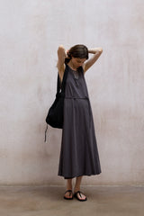 Layered-Look Knit Vest Dress