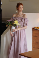 Two-Way Ruffle Slip Dress