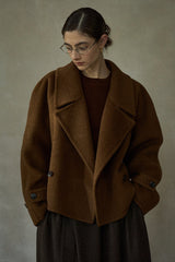 Waist Belted Lapel Duffle Coat