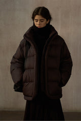 Soft Stand Collar Puffer Jacket
