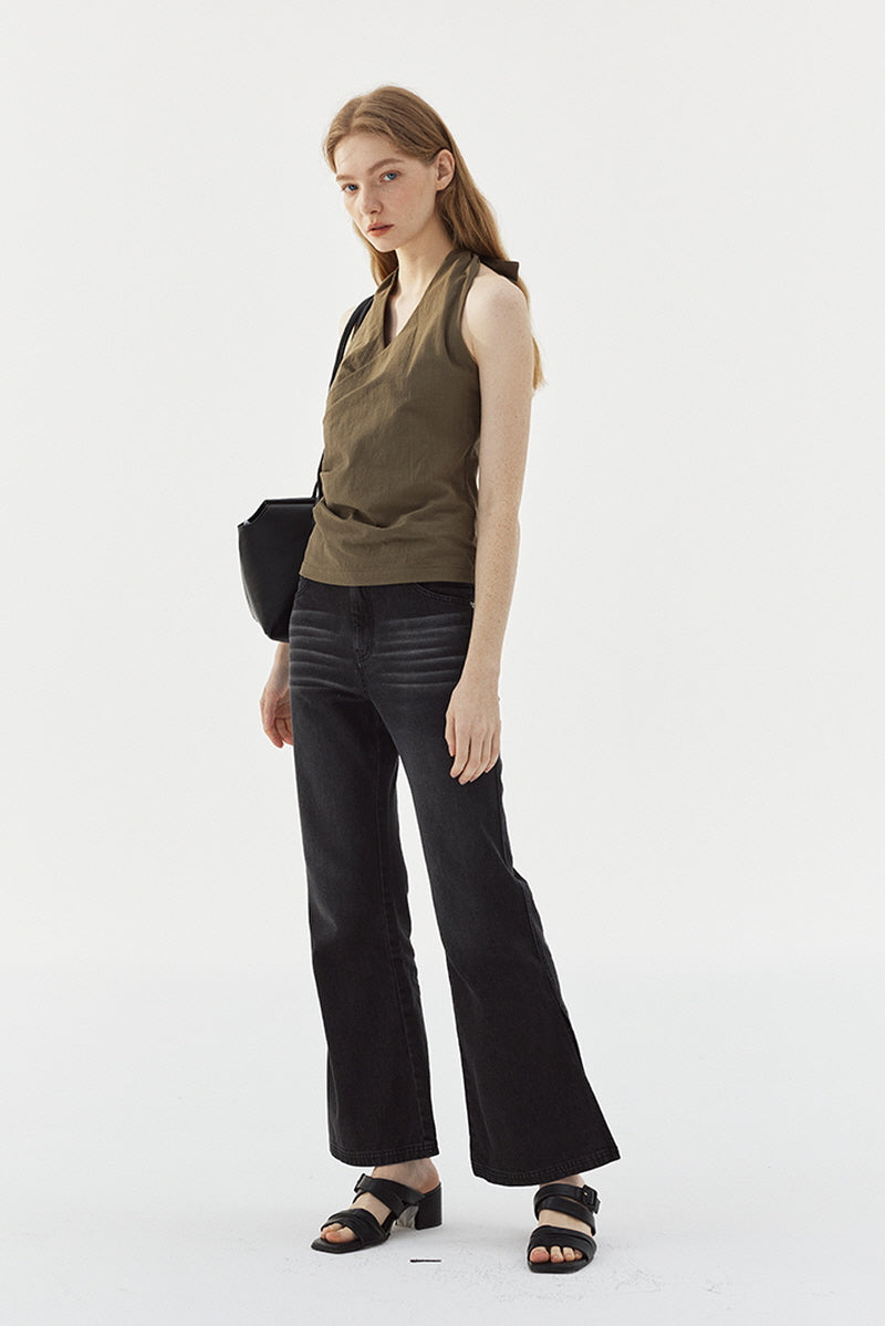 Halterneck Wrap Vest