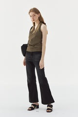 Halterneck Wrap Vest