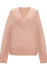 V-Neck Loose Fit Knit Top