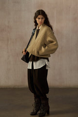 Cocoon Cropped Reversible Jacket