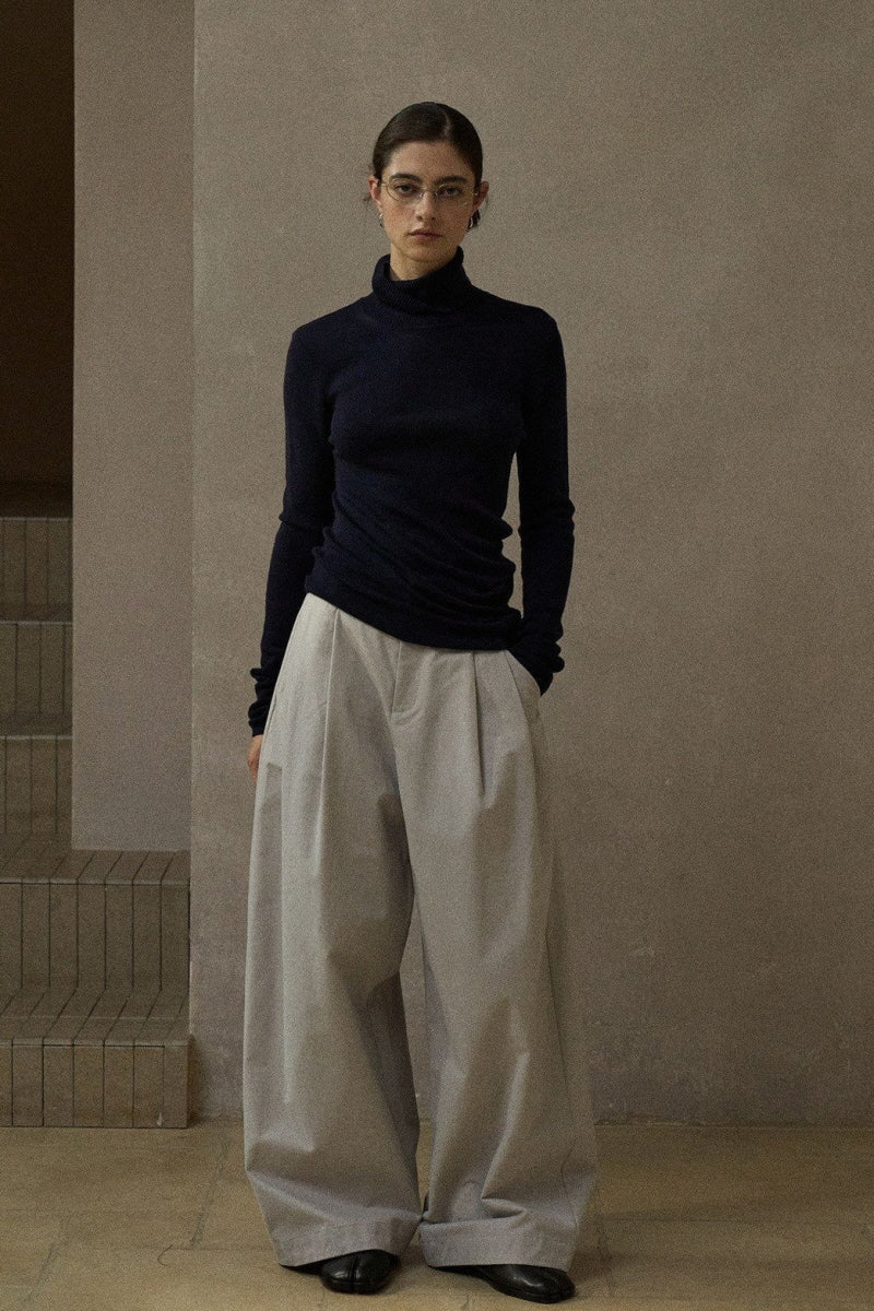 Stacked Turtleneck Knit Top